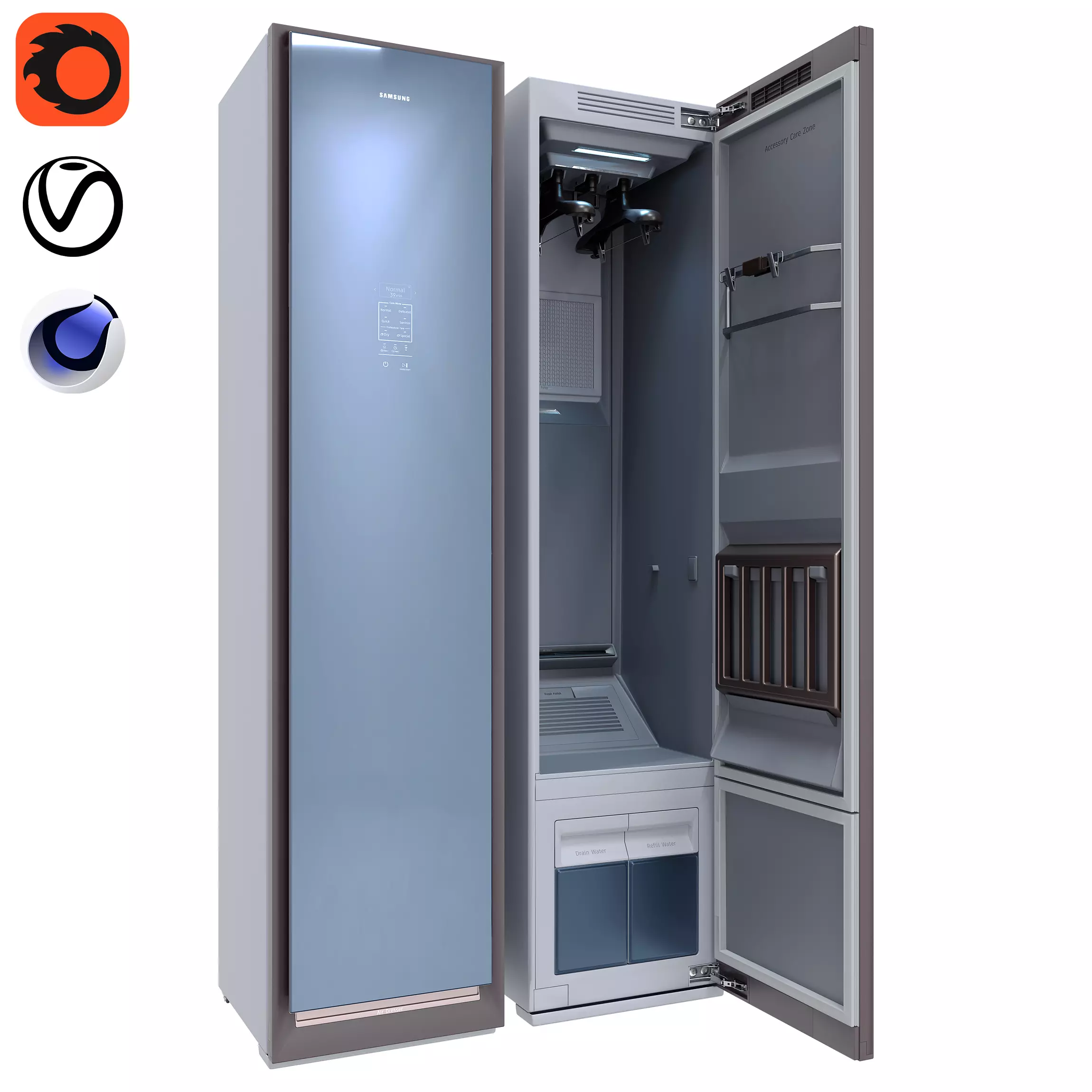Samsung DF60R8600CG AirDresser 3D model_0