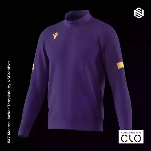 Macron Jacket for CLO3D-Marvelous Designer