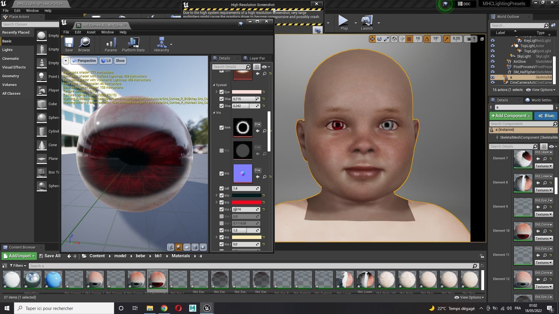 Baby girl Rigged Low-poly 3D model_18