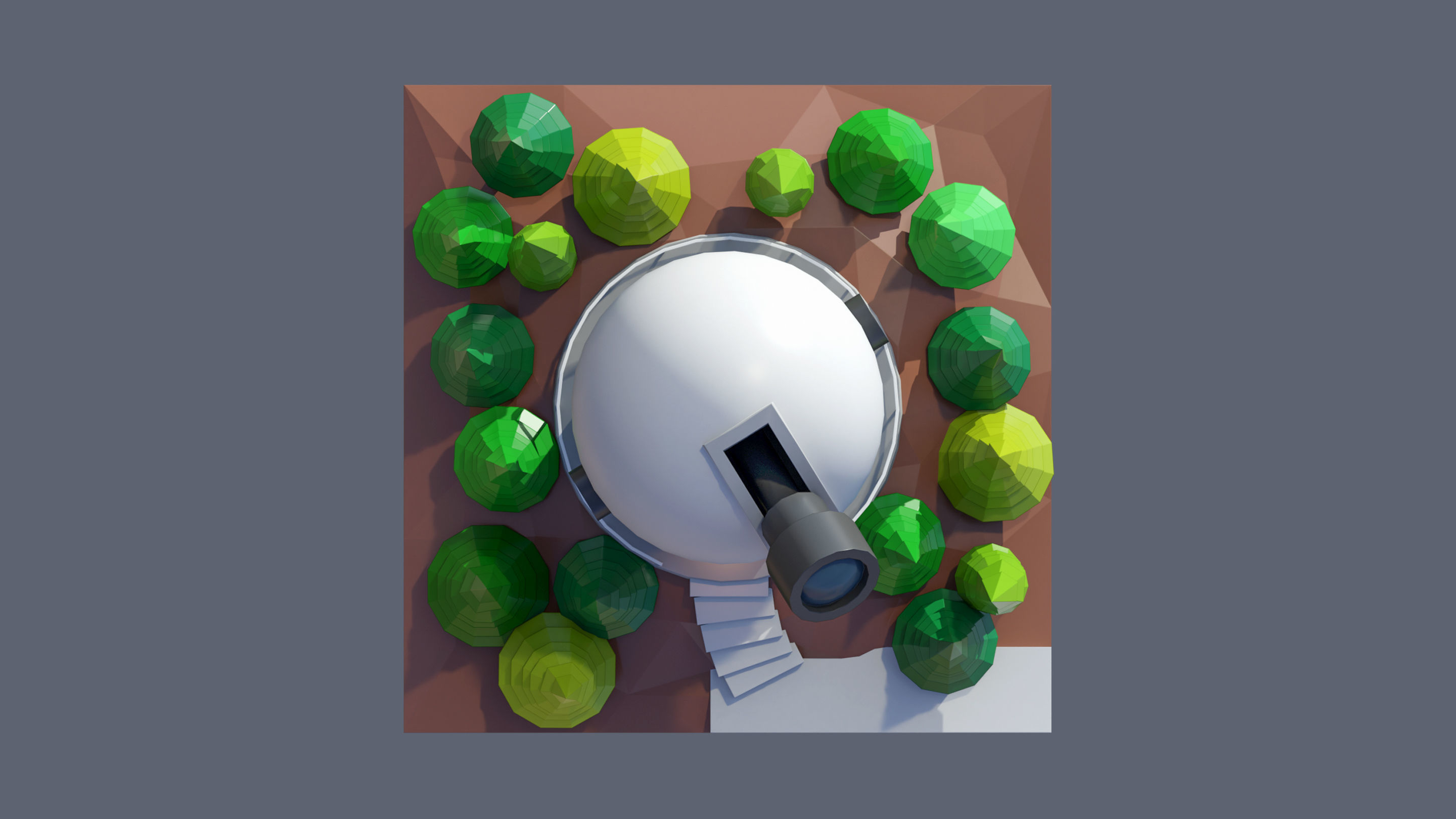 land 72A Low-poly 3D model_4