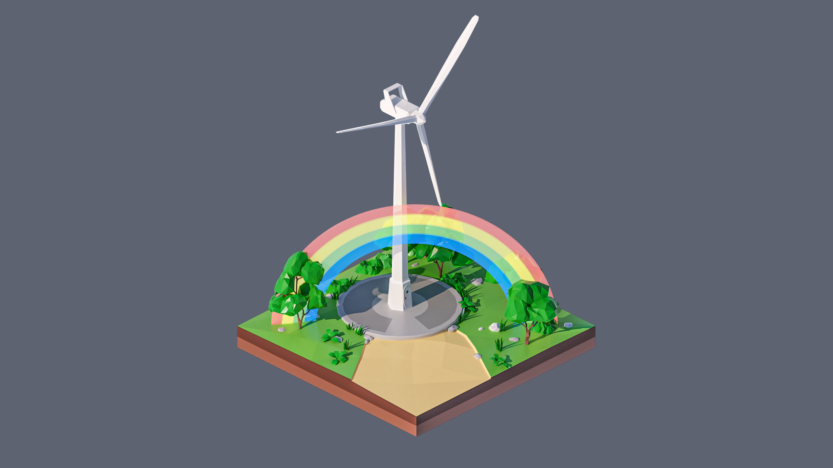 land 76A Low-poly 3D model_2