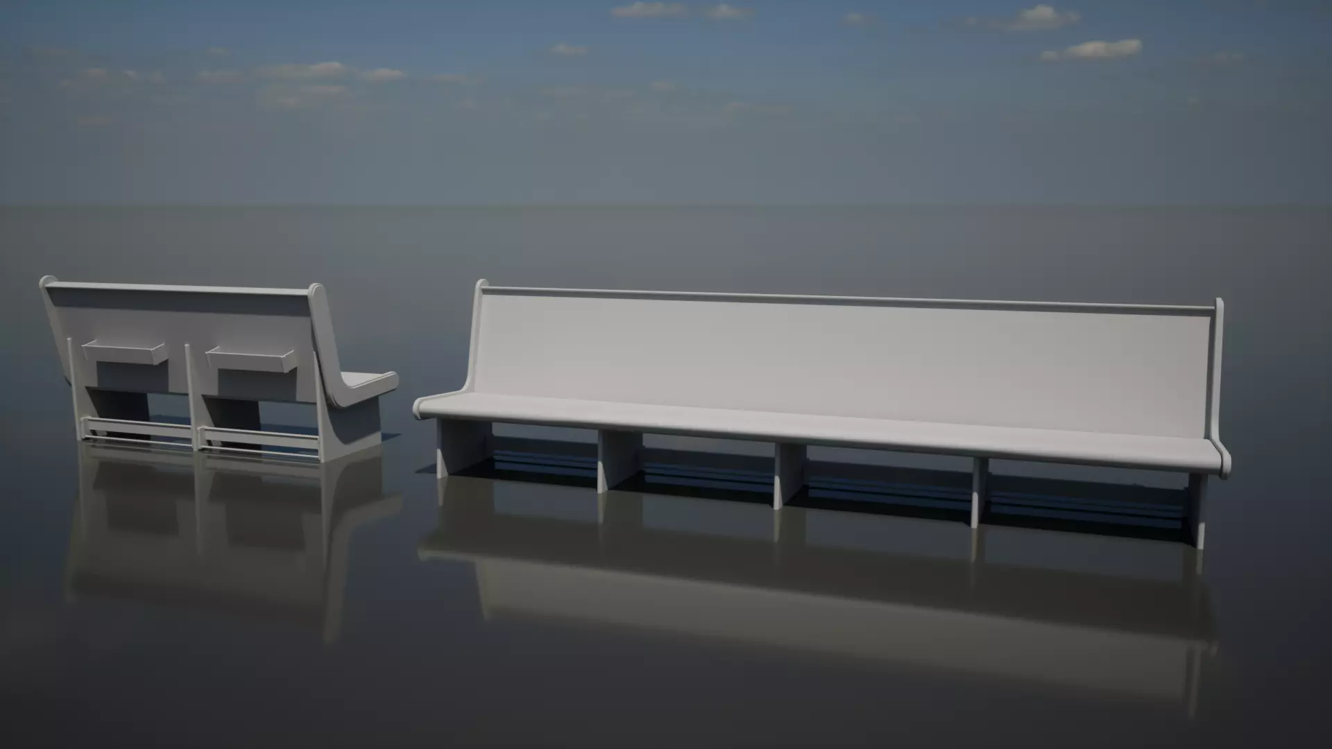 Church Pews - 3D Model 3D model