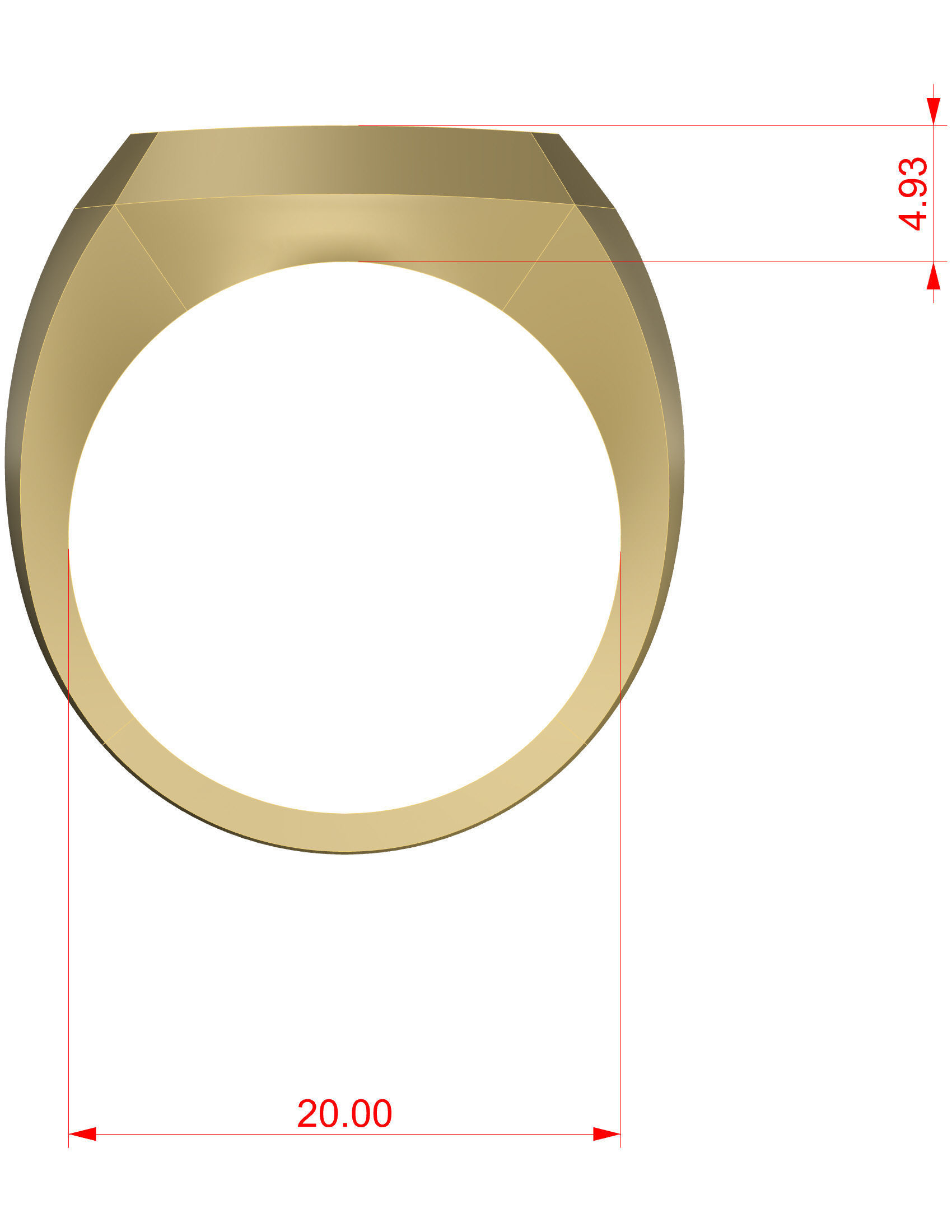 Ring Mens 3D print model_13