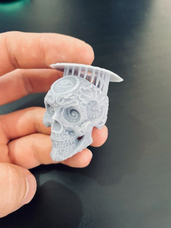 RIng Skull in Modern Style 3D print model_7