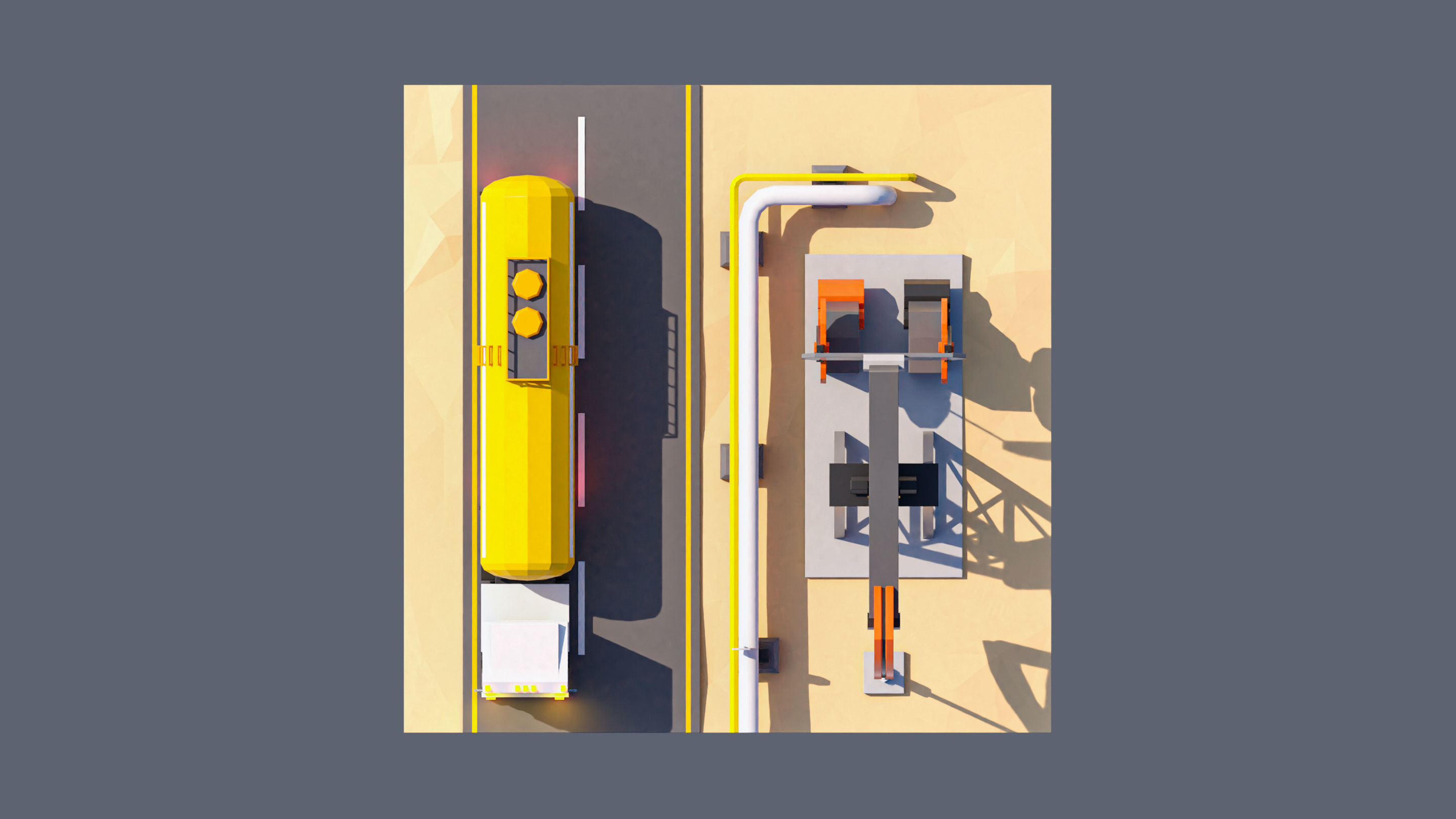 land 82A Low-poly 3D model_4