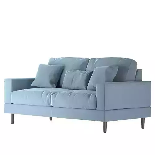 BlueSofa seater sofa in light fabric