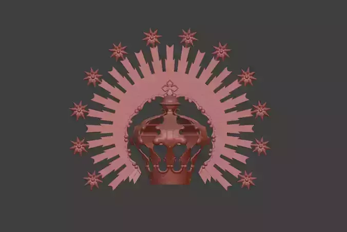 Corona para virgen 3D print model