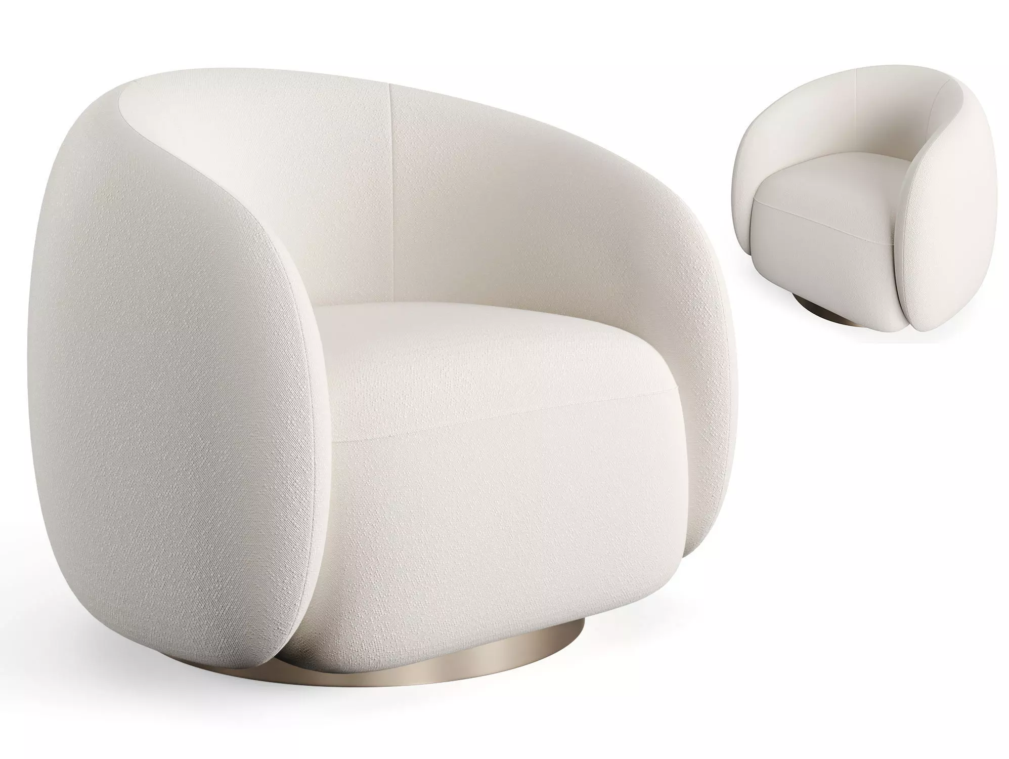 Sloane Boucle Accent Chair 3D model