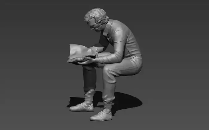 Steve McQueen Le mans 3D print model