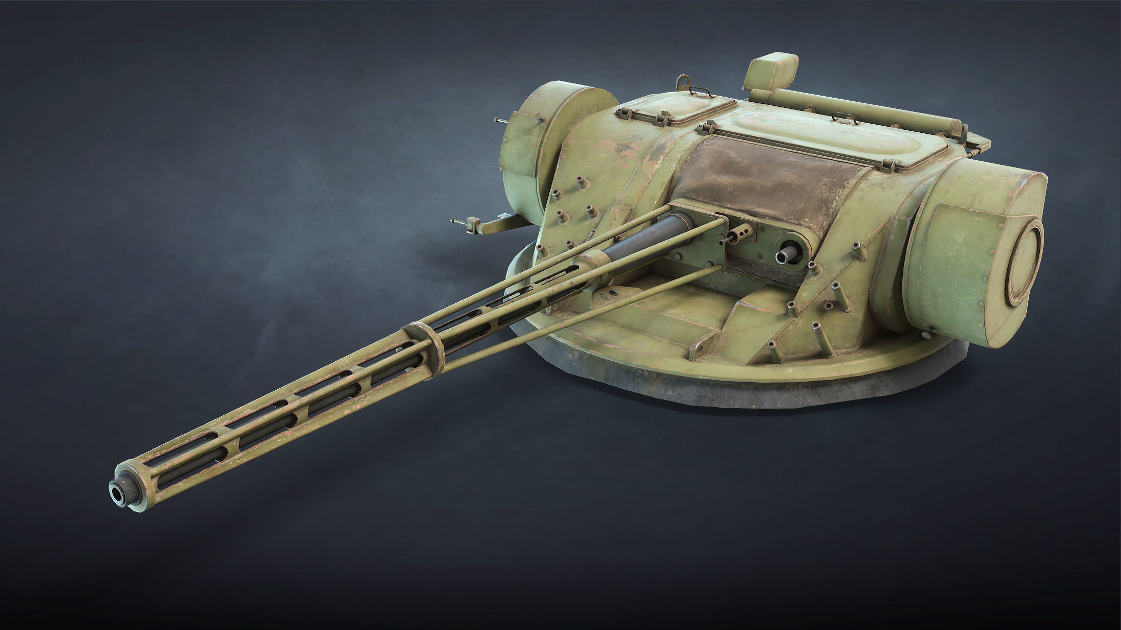 BM-3 Shturm Ukrainian Fighting Module Low-poly 3D model_9