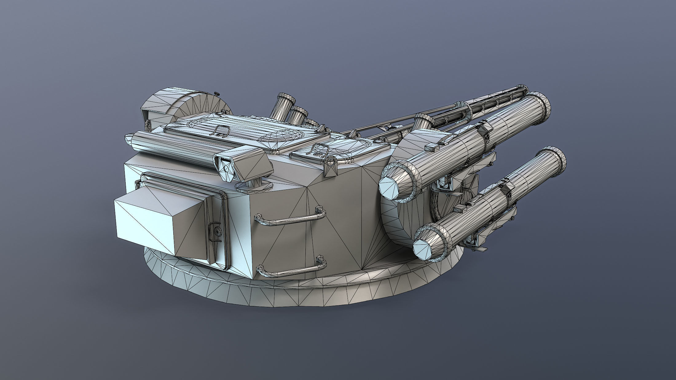 BM-3 Shturm Ukrainian Fighting Module Low-poly 3D model_12