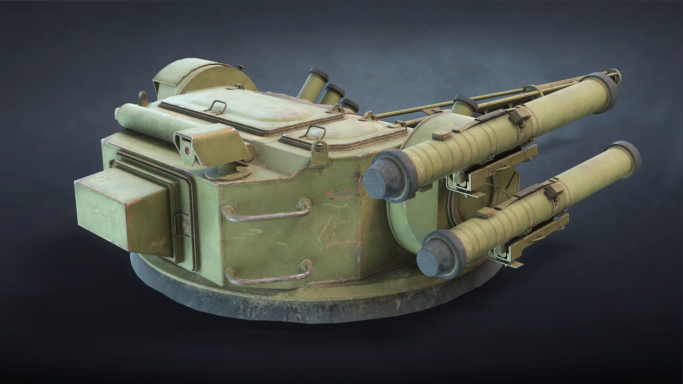 BM-3 Shturm Ukrainian Fighting Module Low-poly 3D model_5