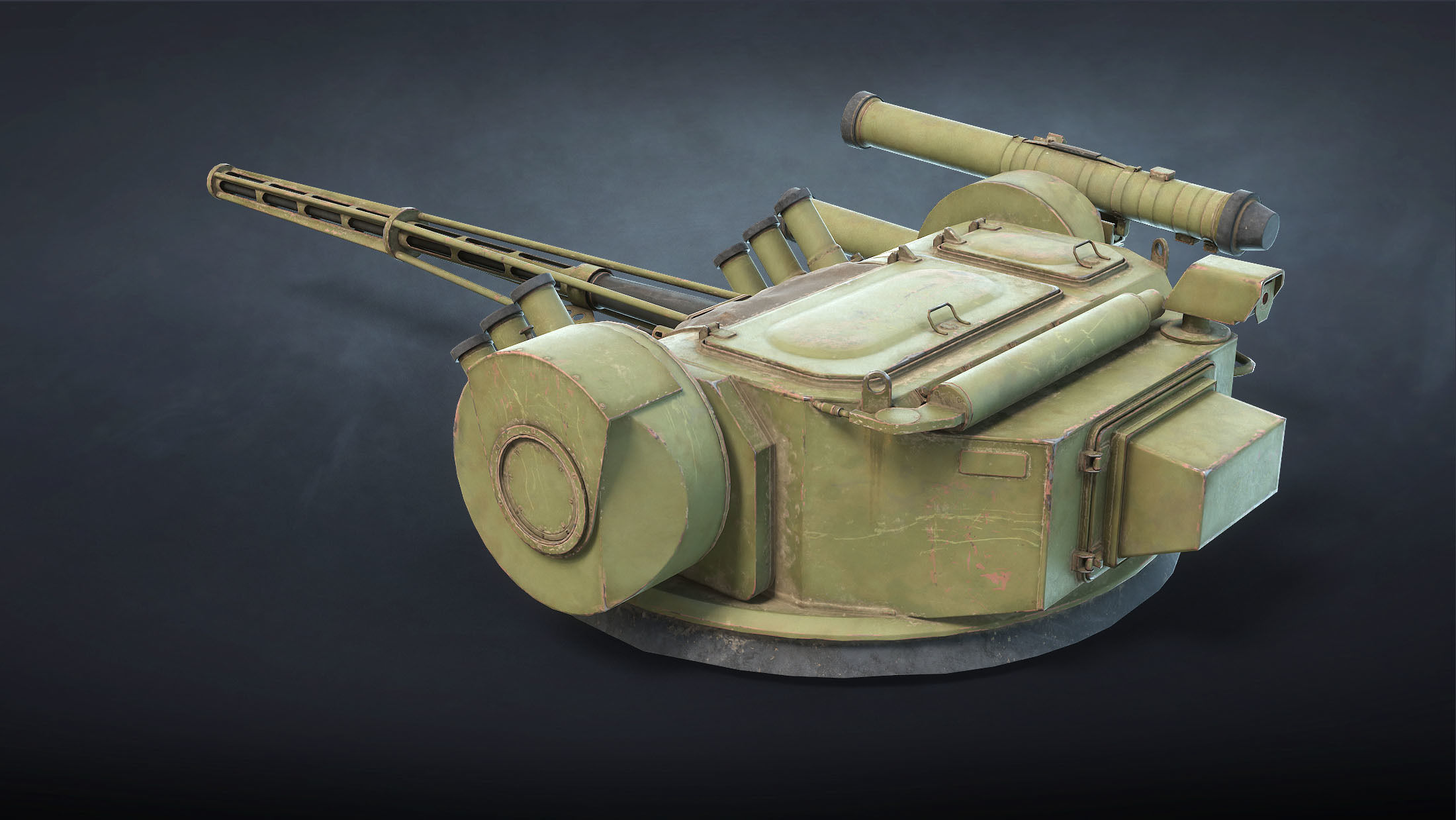 BM-3 Shturm Ukrainian Fighting Module Low-poly 3D model_4