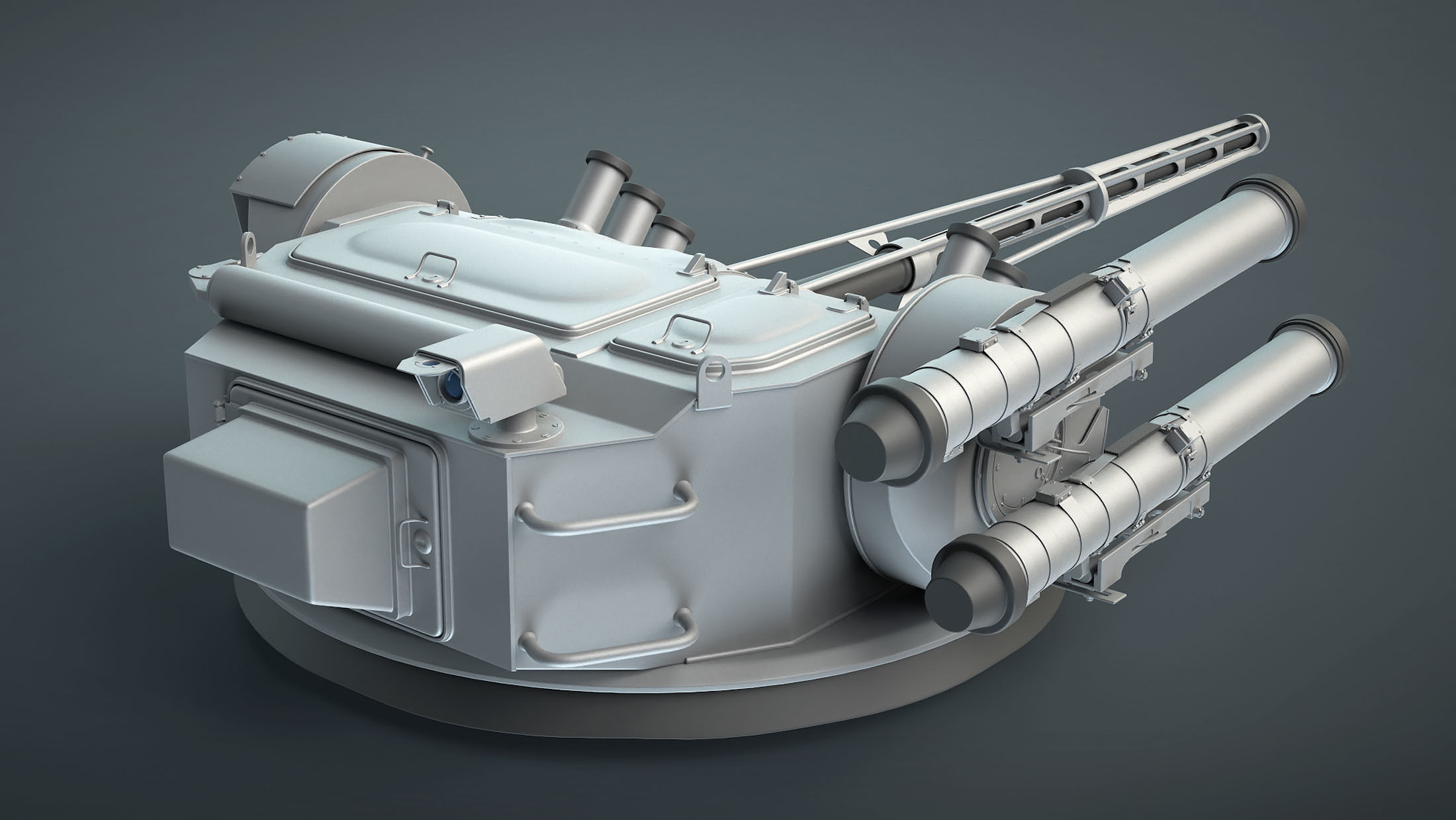 BM-3 Shturm Ukrainian Fighting Module Low-poly 3D model_17