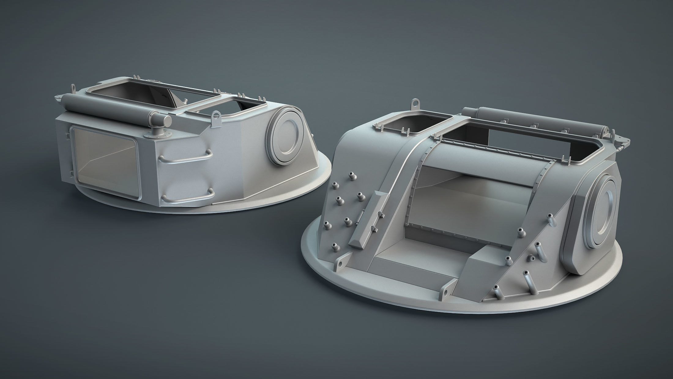 BM-3 Shturm Ukrainian Fighting Module Low-poly 3D model_18