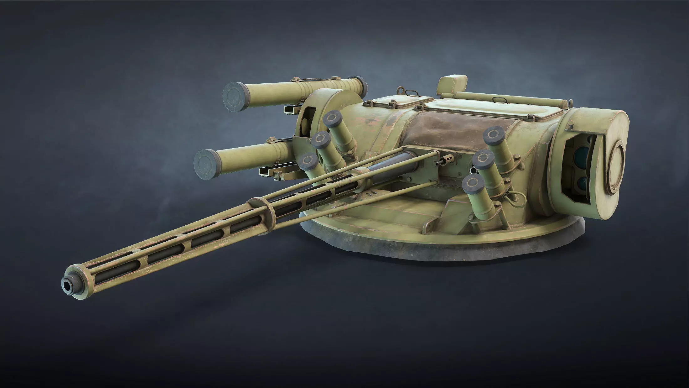 BM-3 Shturm Ukrainian Fighting Module Low-poly 3D model_0