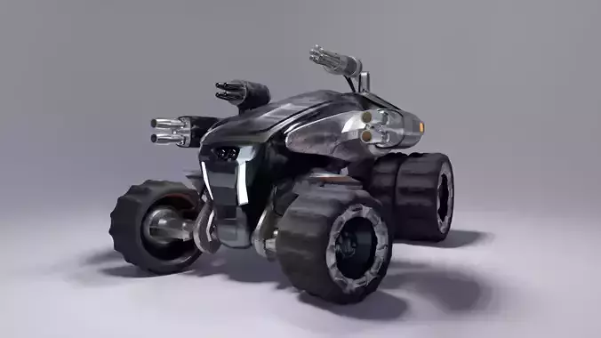Army Rover Low-poly 3D model