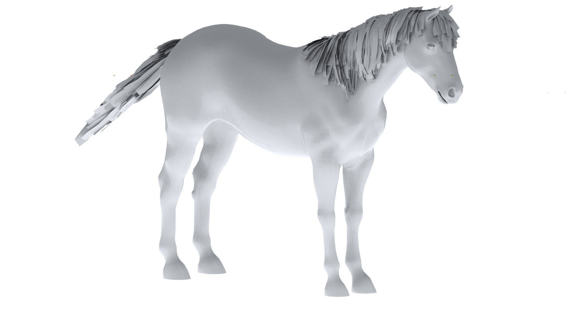 Horse Rigged Low-poly 3D model_15