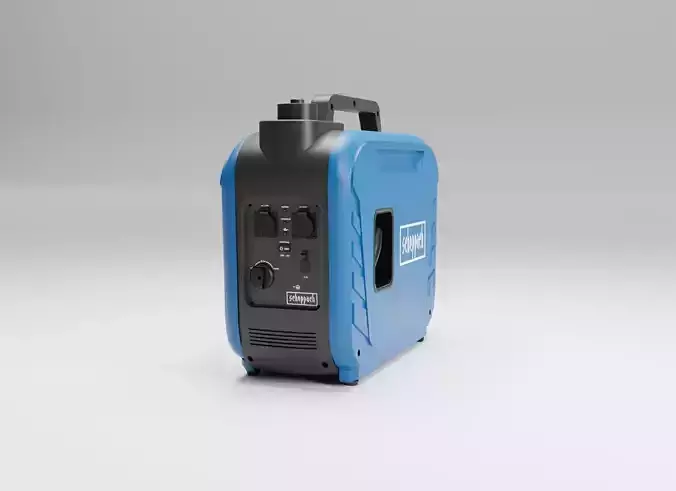 Scheppach Mini Generator Low-poly 3D model
