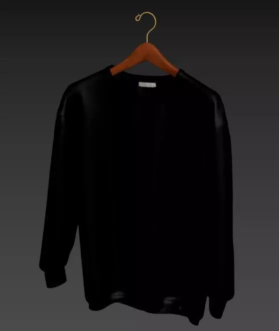 sweatshirt sweater on hanger 3D model