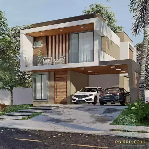 3D model of the exterior scene of the House - Modelo 3D