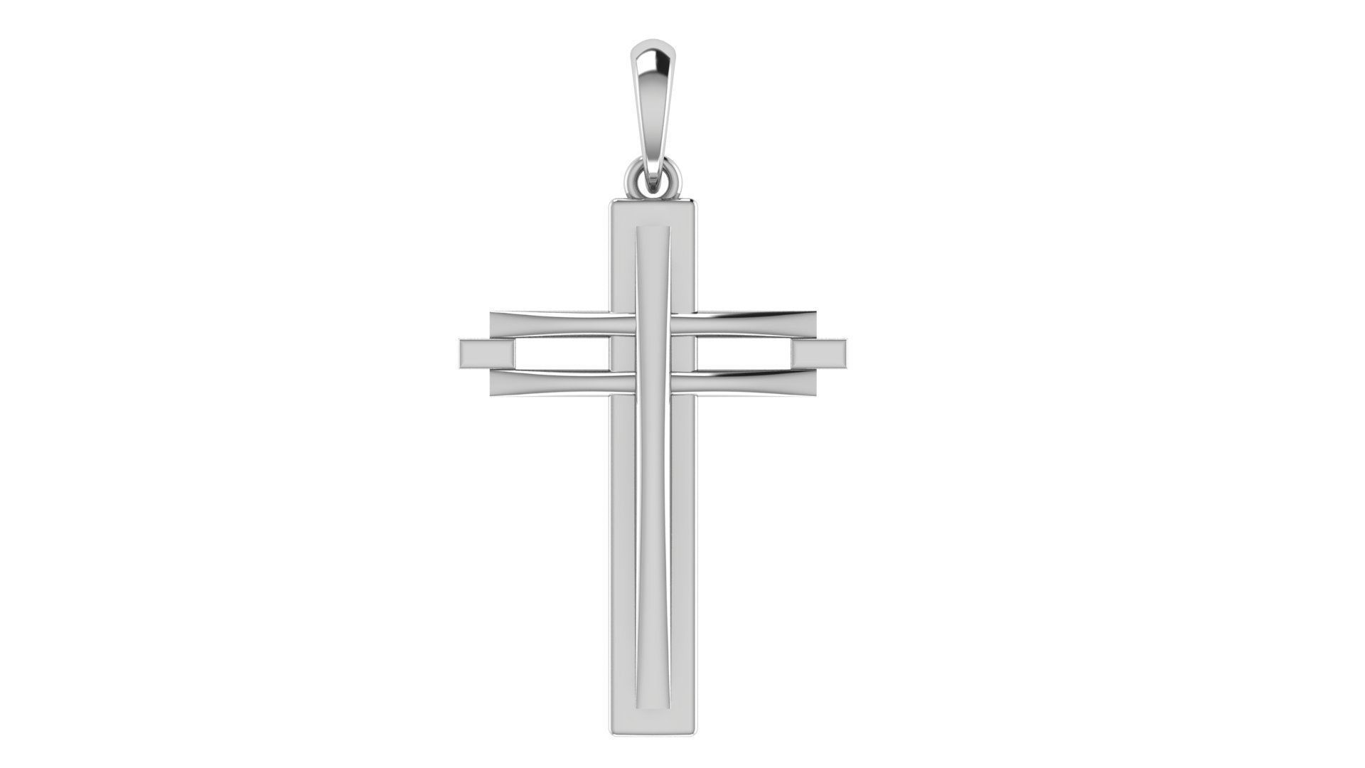 CROSS PENDANT CR125 3D print model_4