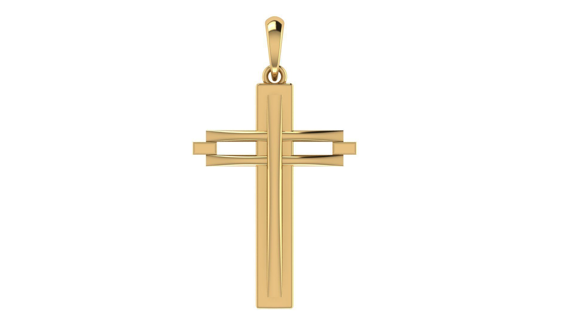 CROSS PENDANT CR125 3D print model_5
