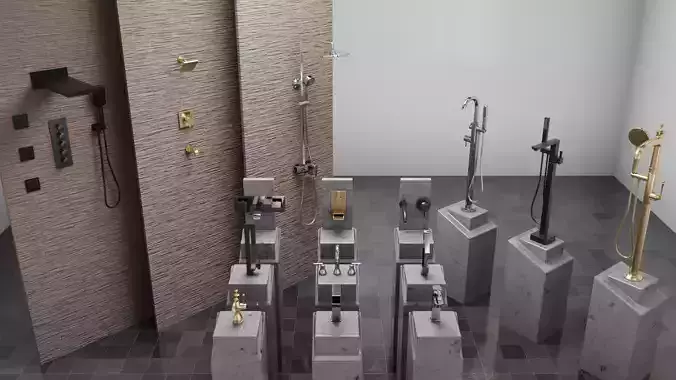 Bathroom Fixture Collection 15-Piece