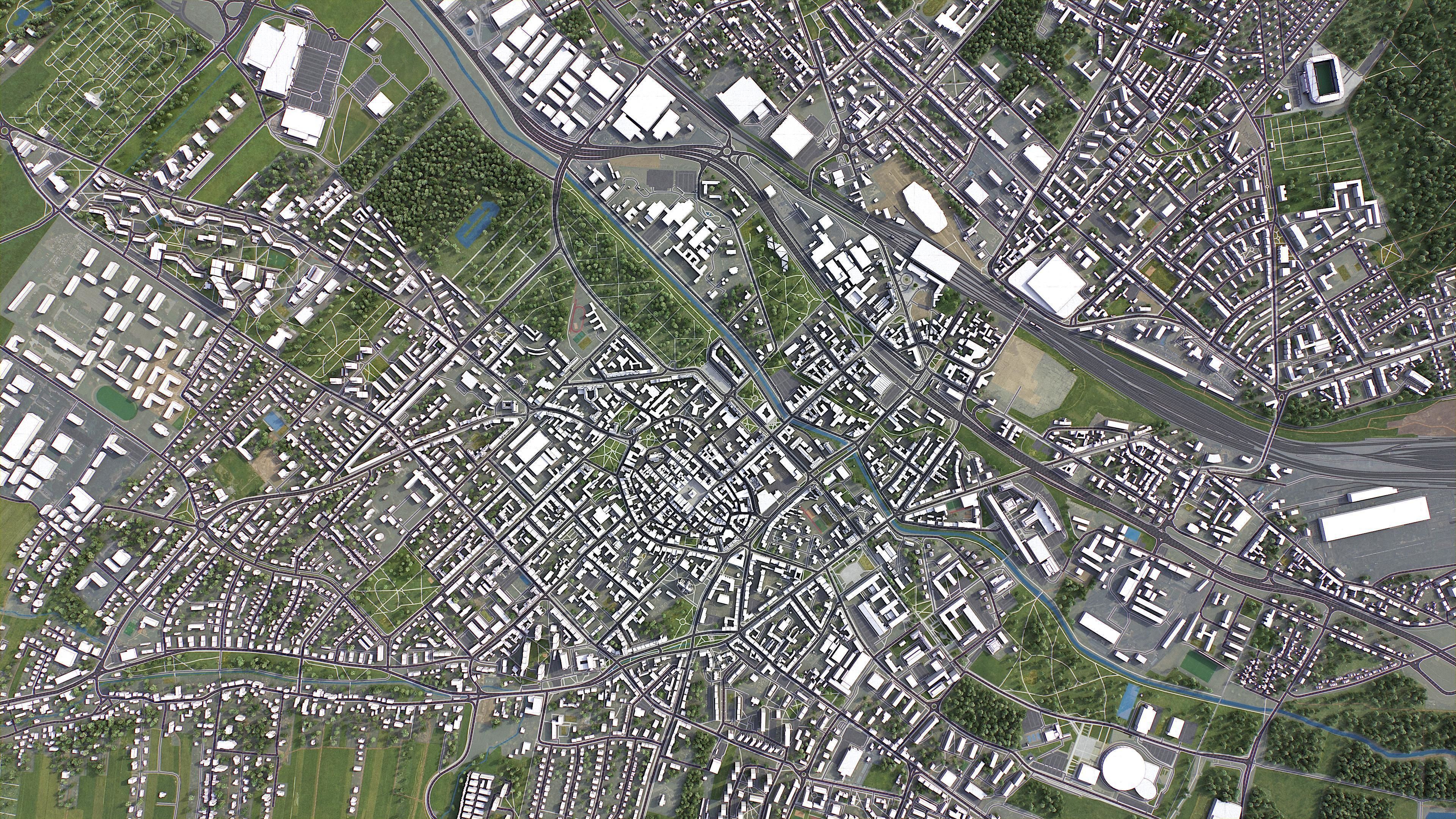 Gliwice Low-poly 3D model_5