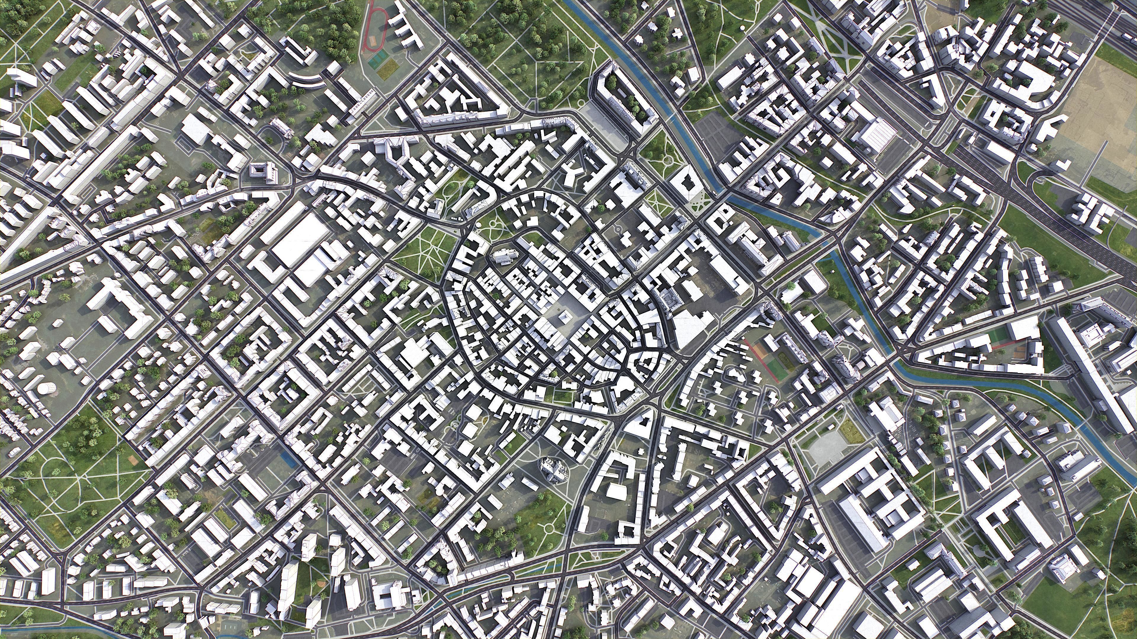 Gliwice Low-poly 3D model_4