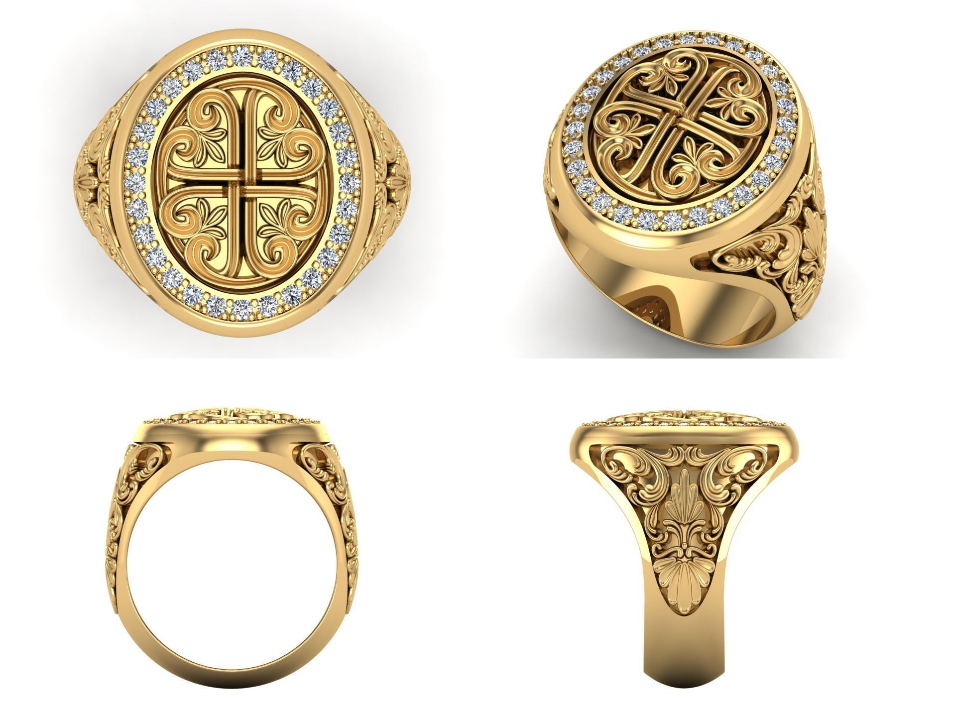 Ring kt146 3D print model_4