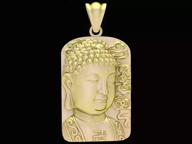 fengshui lucky buddha pendant 3323 3D print model