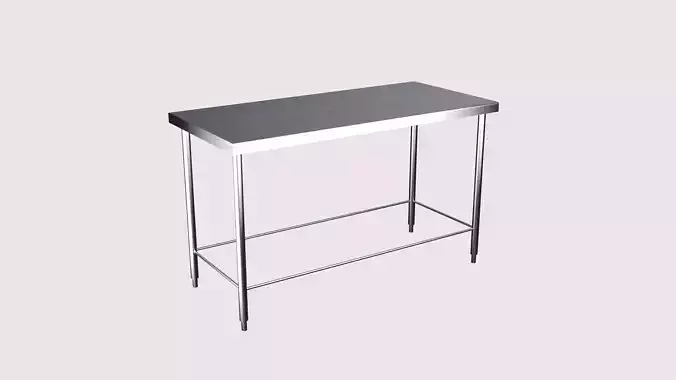 stainless steel table  3D model