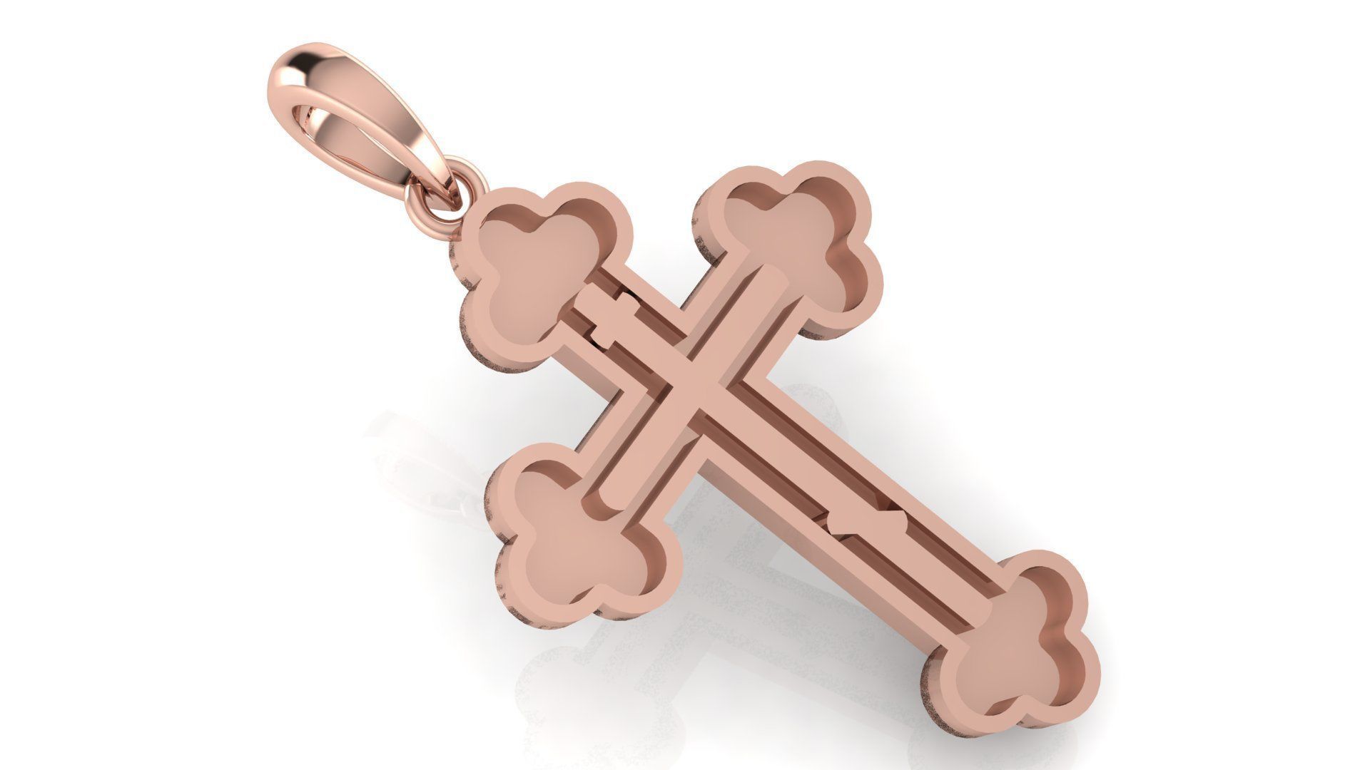 CROSS PENDANT CR127 3D print model_2