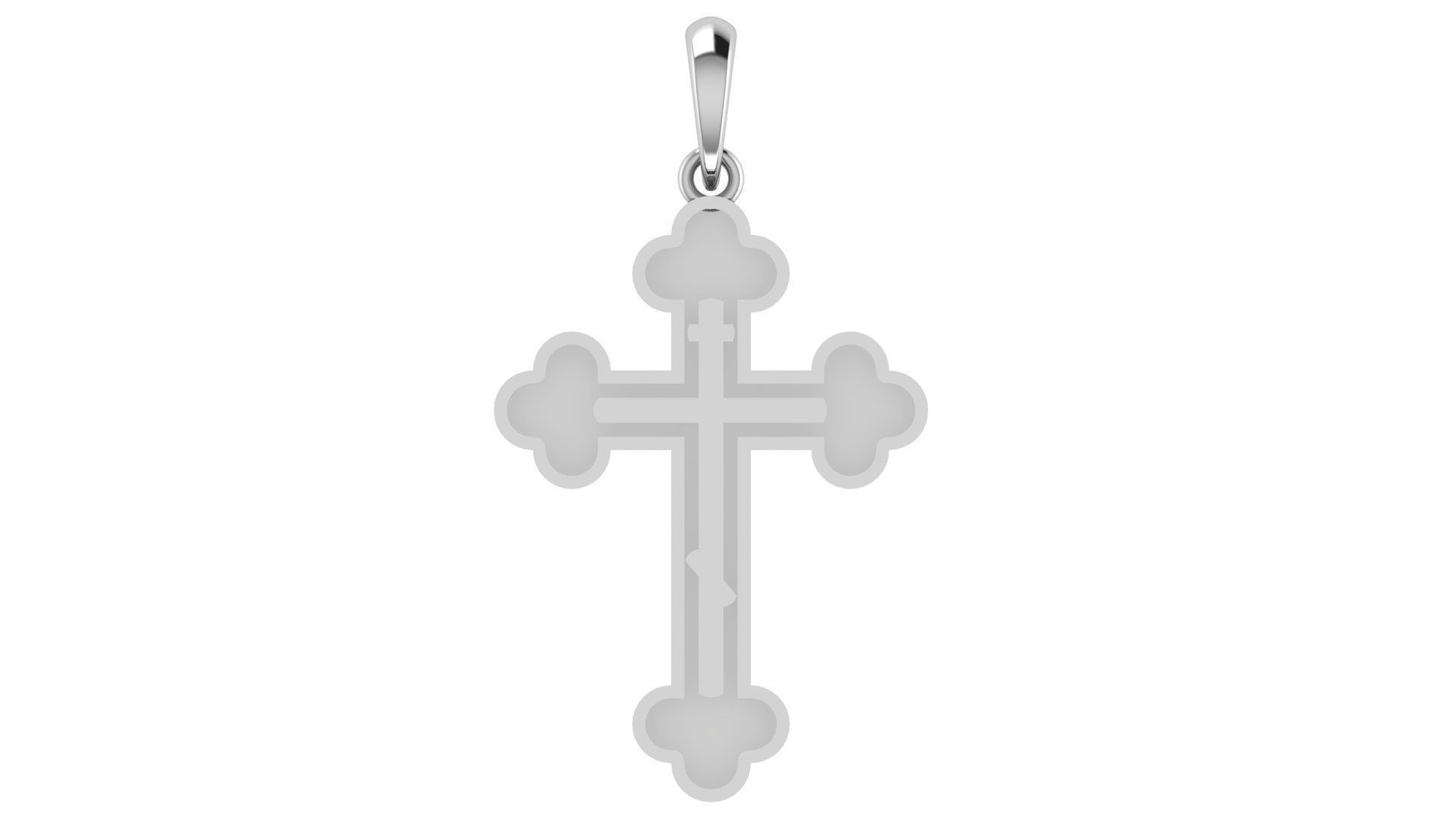 CROSS PENDANT CR127 3D print model_4