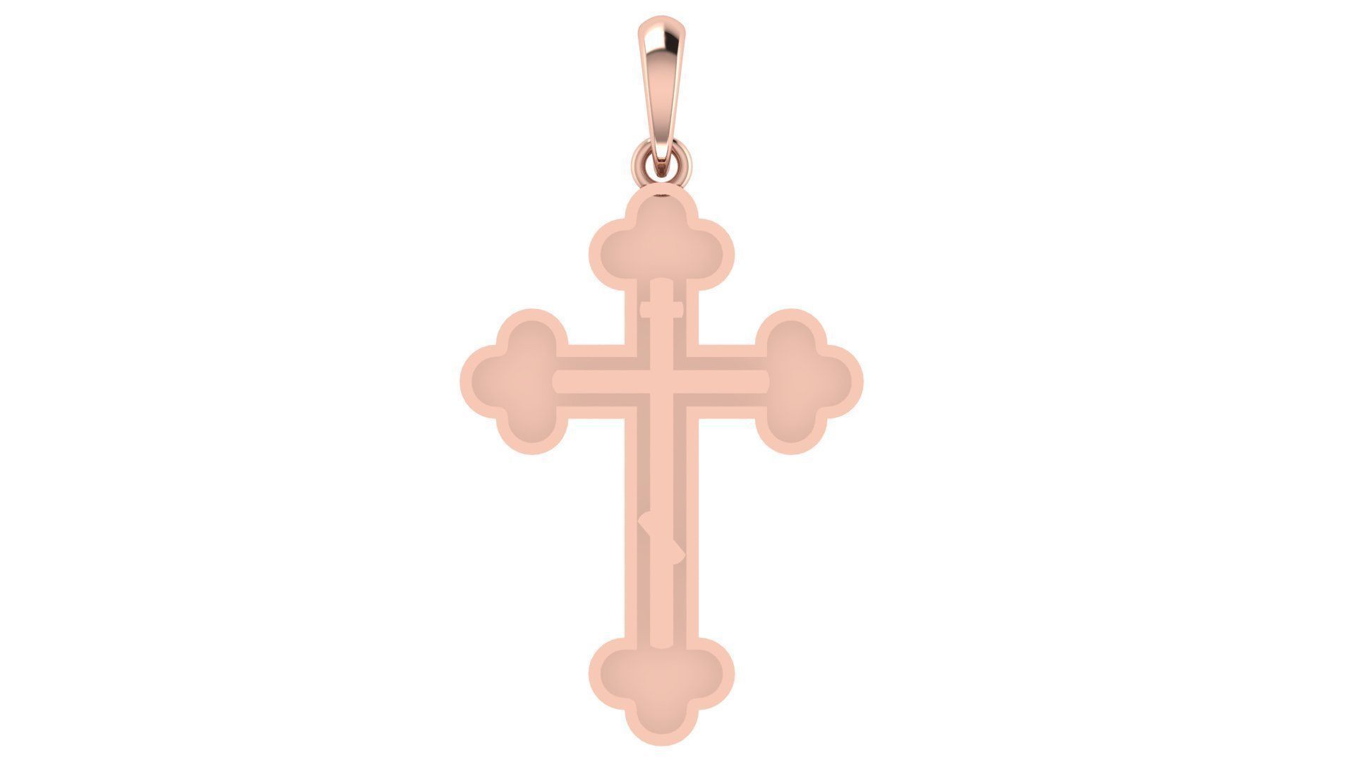 CROSS PENDANT CR127 3D print model_3