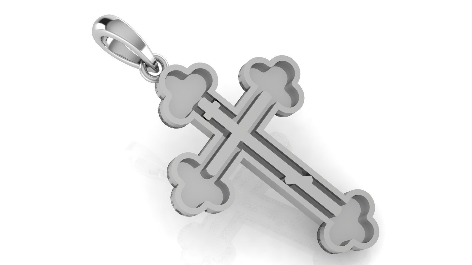 CROSS PENDANT CR127 3D print model_1