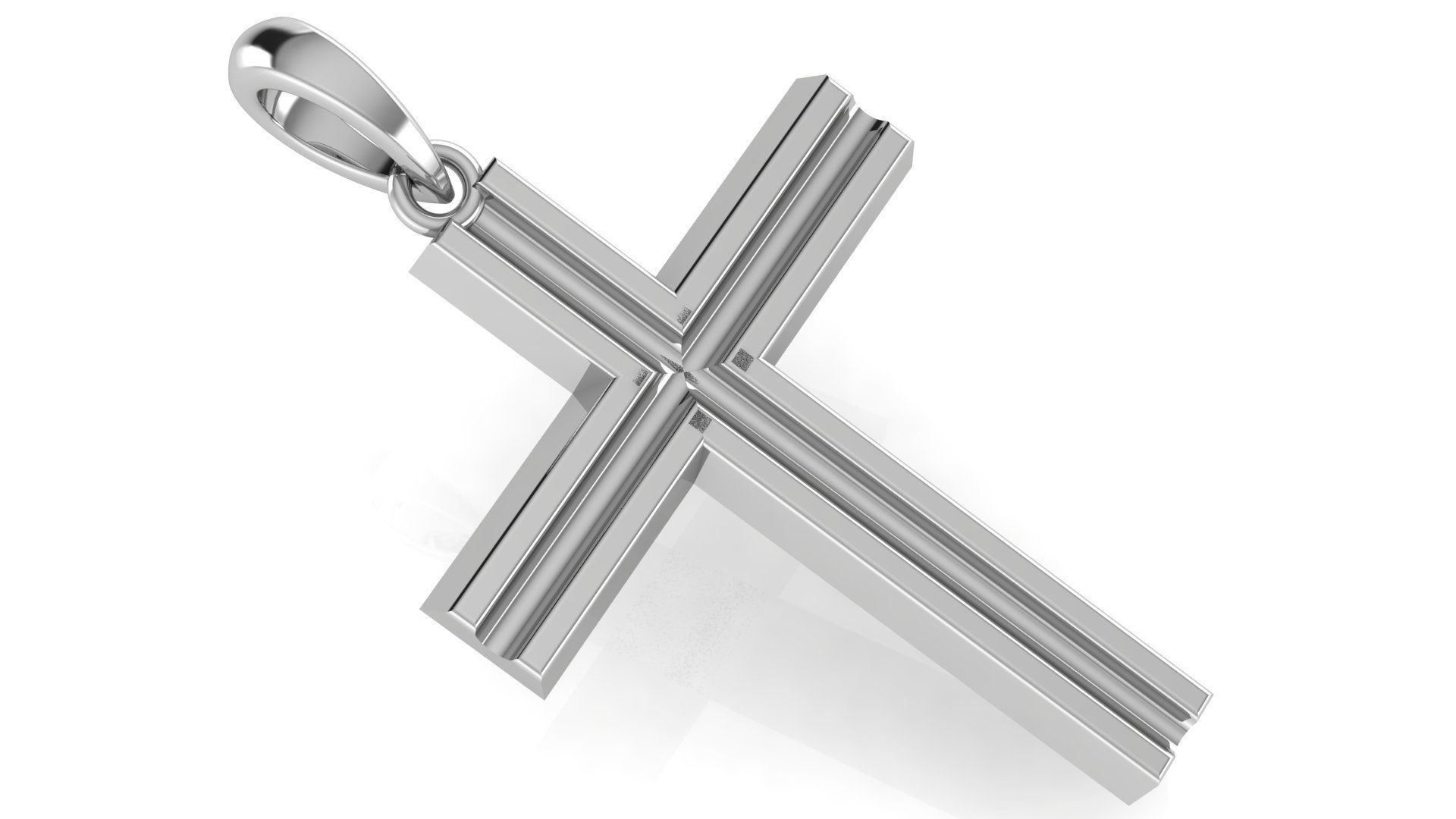 CROSS PENDANT CR129 3D print model_1