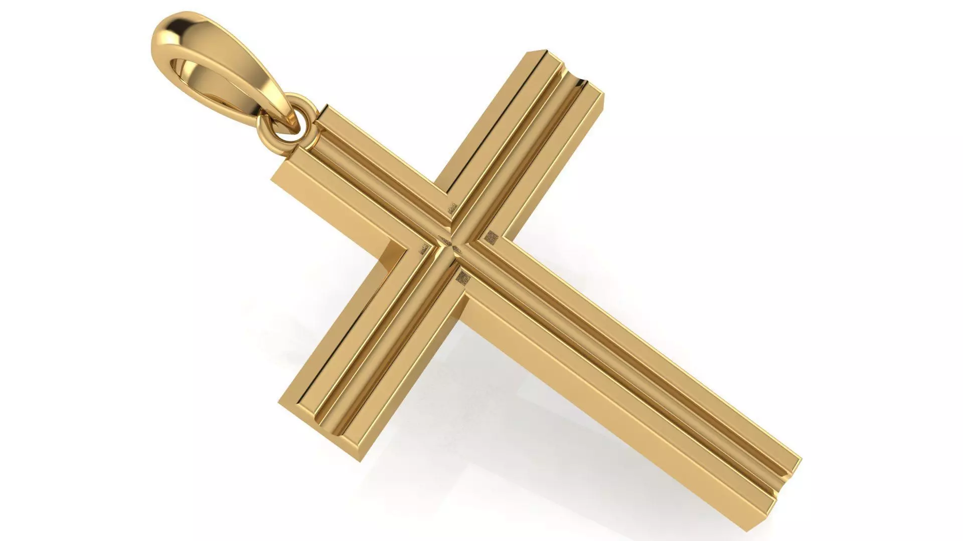 CROSS PENDANT CR129 3D print model_0