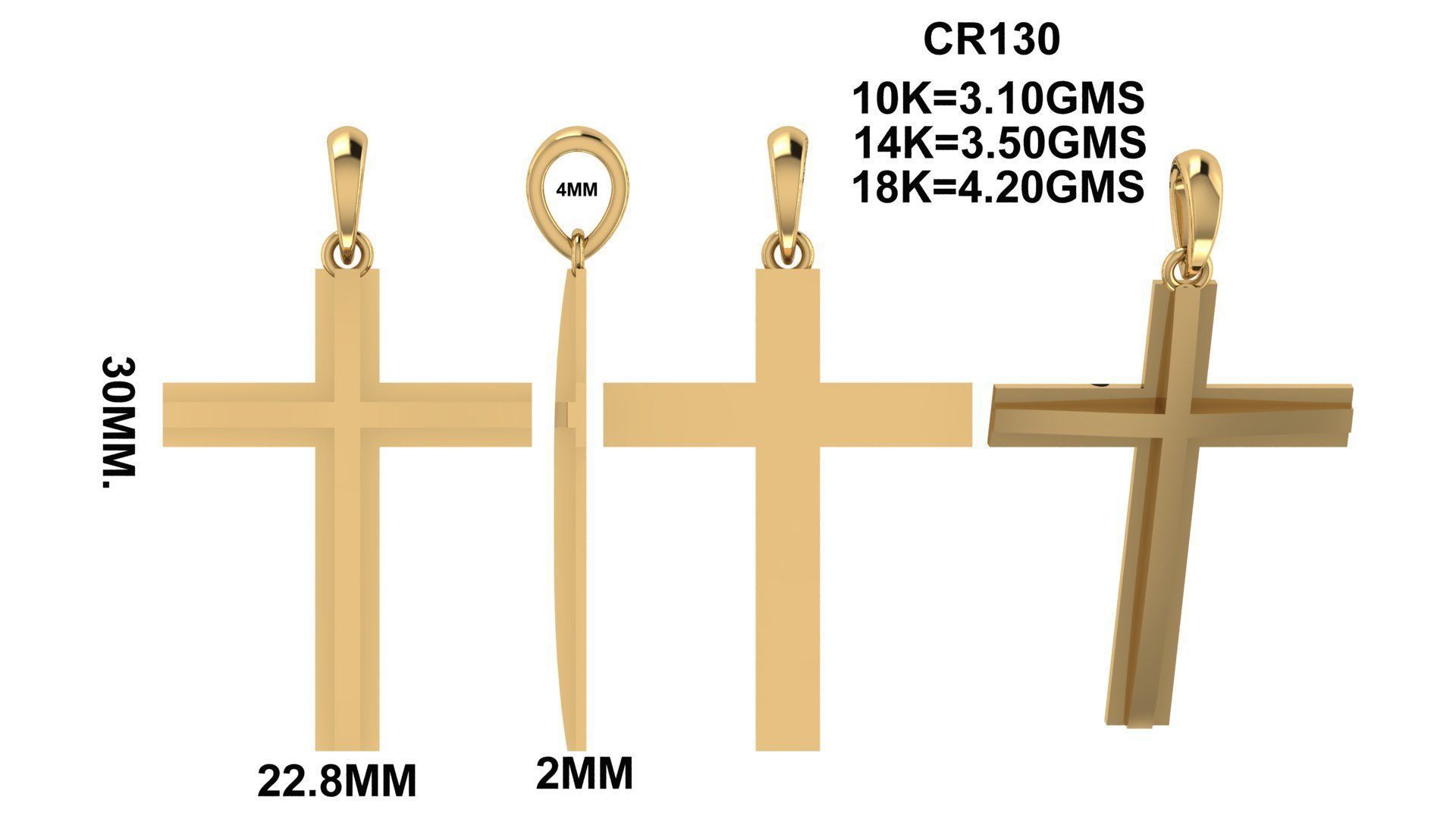 CROSS  PENDANT CE130 3D print model_6
