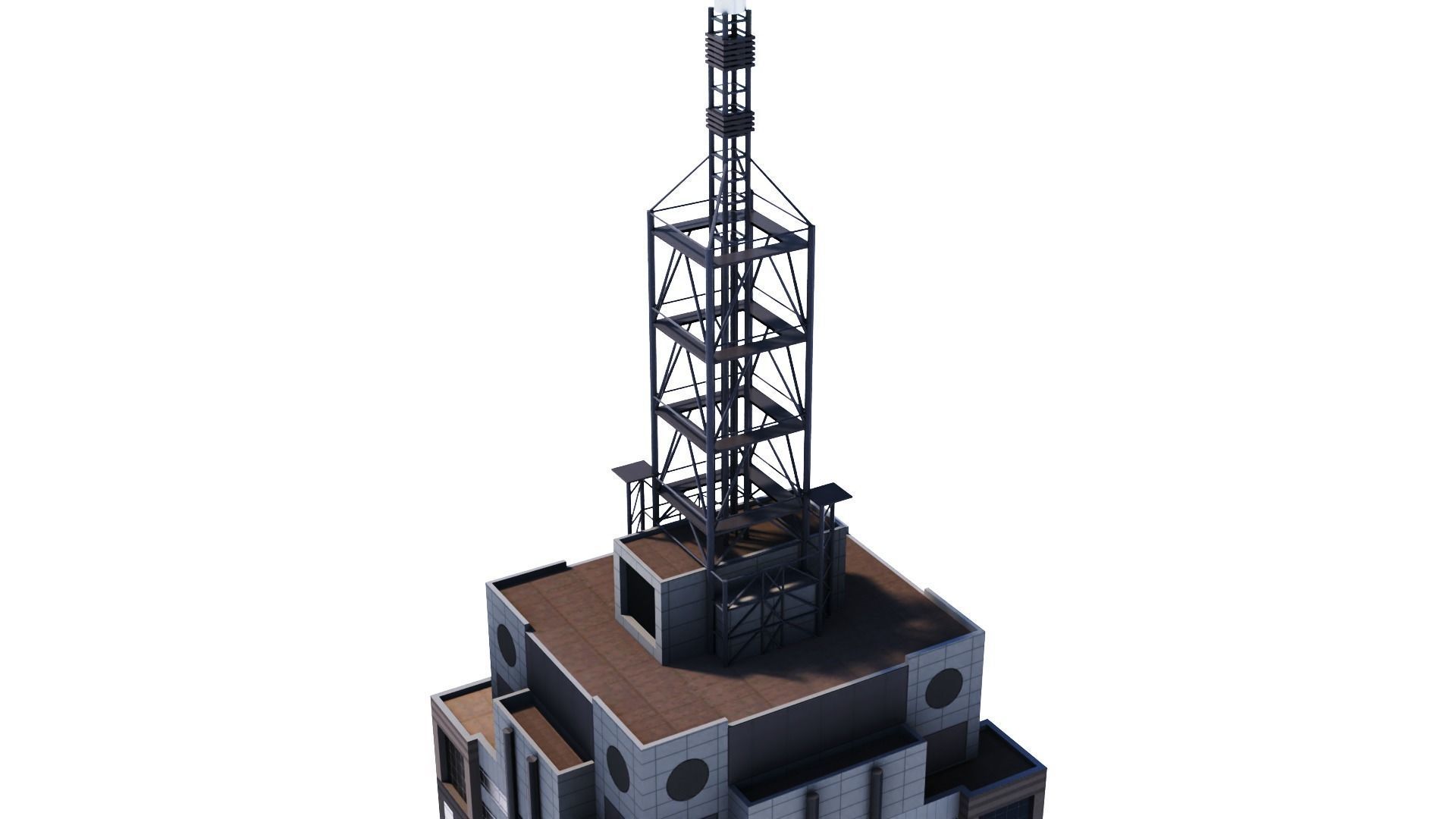 120 Collins St Low-poly 3D model_2