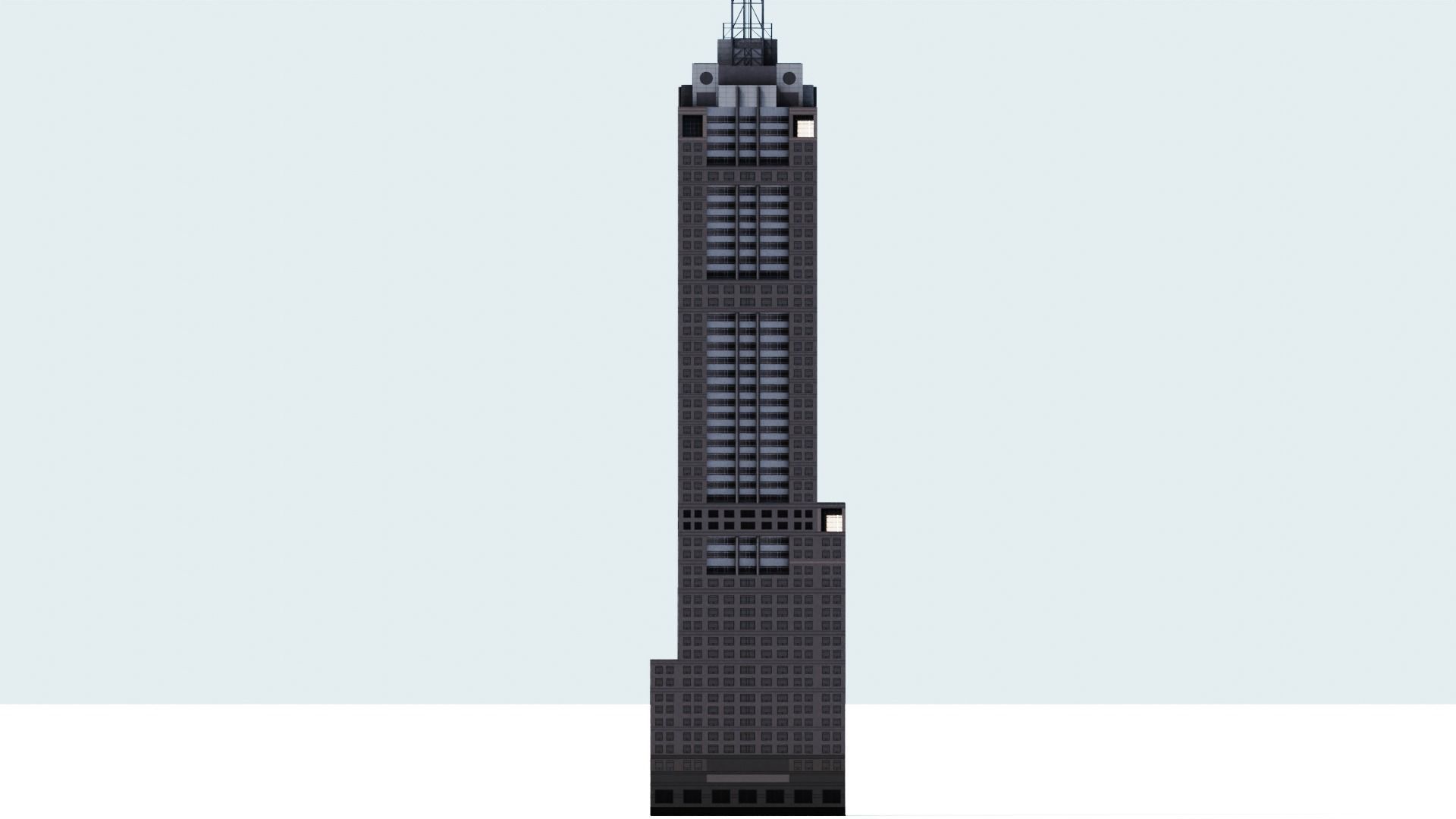 120 Collins St Low-poly 3D model_4
