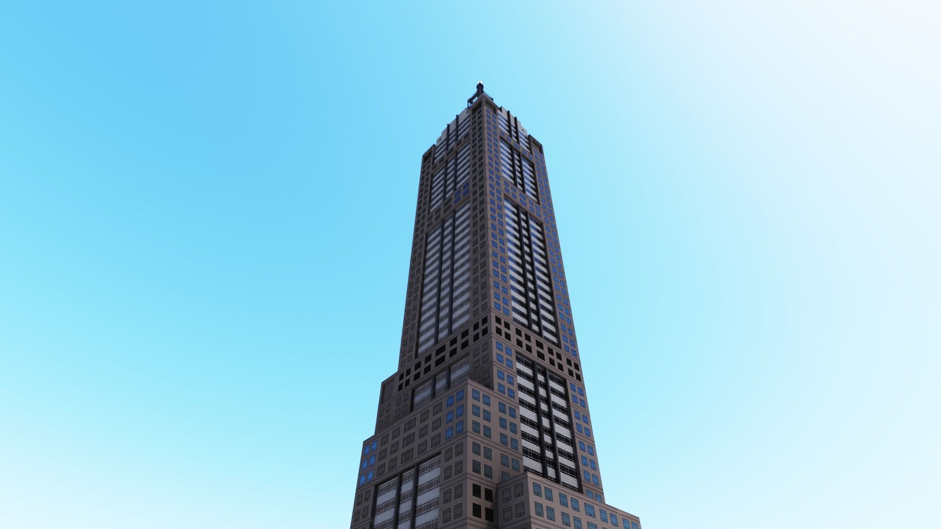 120 Collins St Low-poly 3D model_7