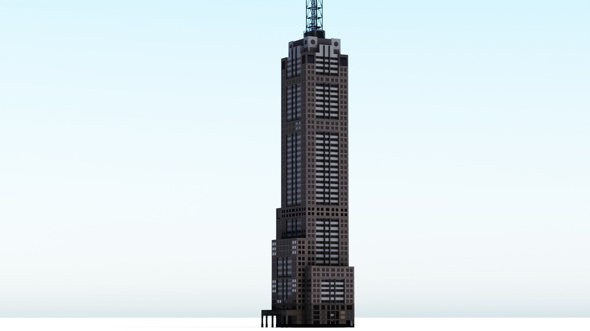 120 Collins St Low-poly 3D model_12