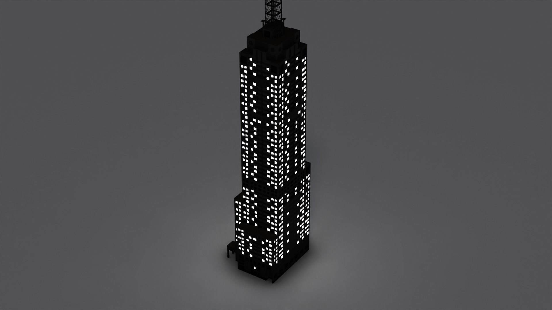 120 Collins St Low-poly 3D model_10