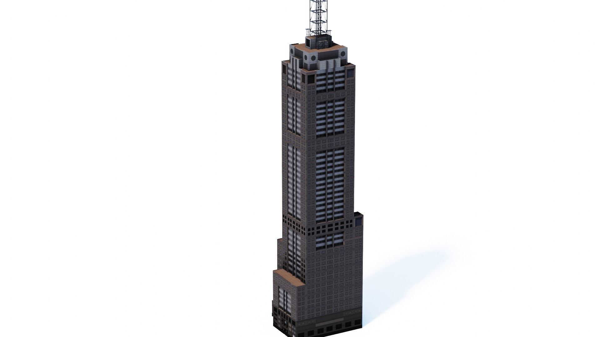 120 Collins St Low-poly 3D model_13
