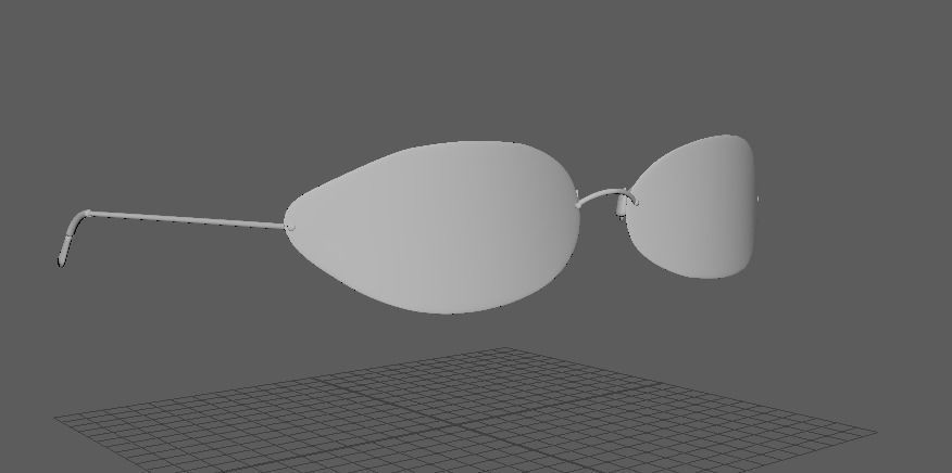 Matrix Sunglasses 3D model Low-poly 3D model_3