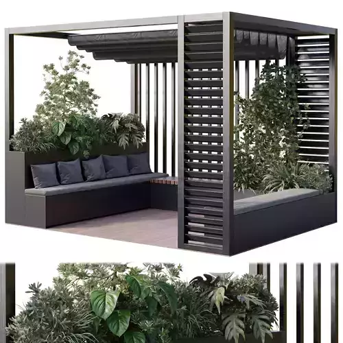 Landscape Furniture with Pergola and Roof garden 15