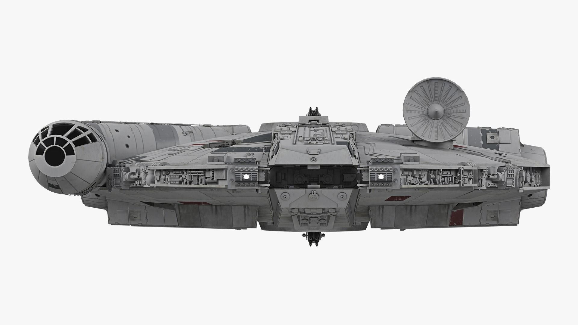 Millennium Falcon  Low-poly 3D model_5