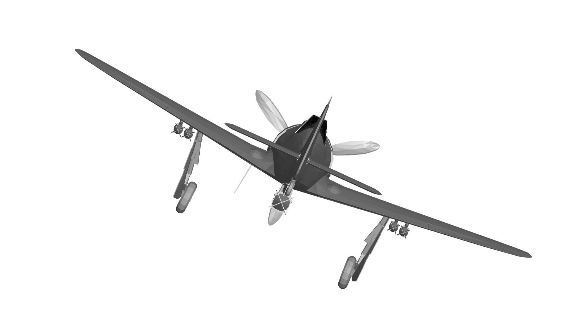 Focke-Wulf Fw 190 3D model_3